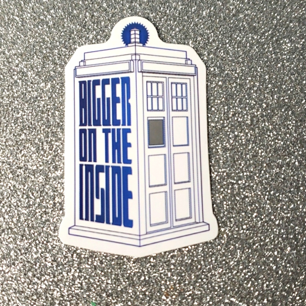 10/$10 DR. WHO Tardis waterproof sticker TV Show